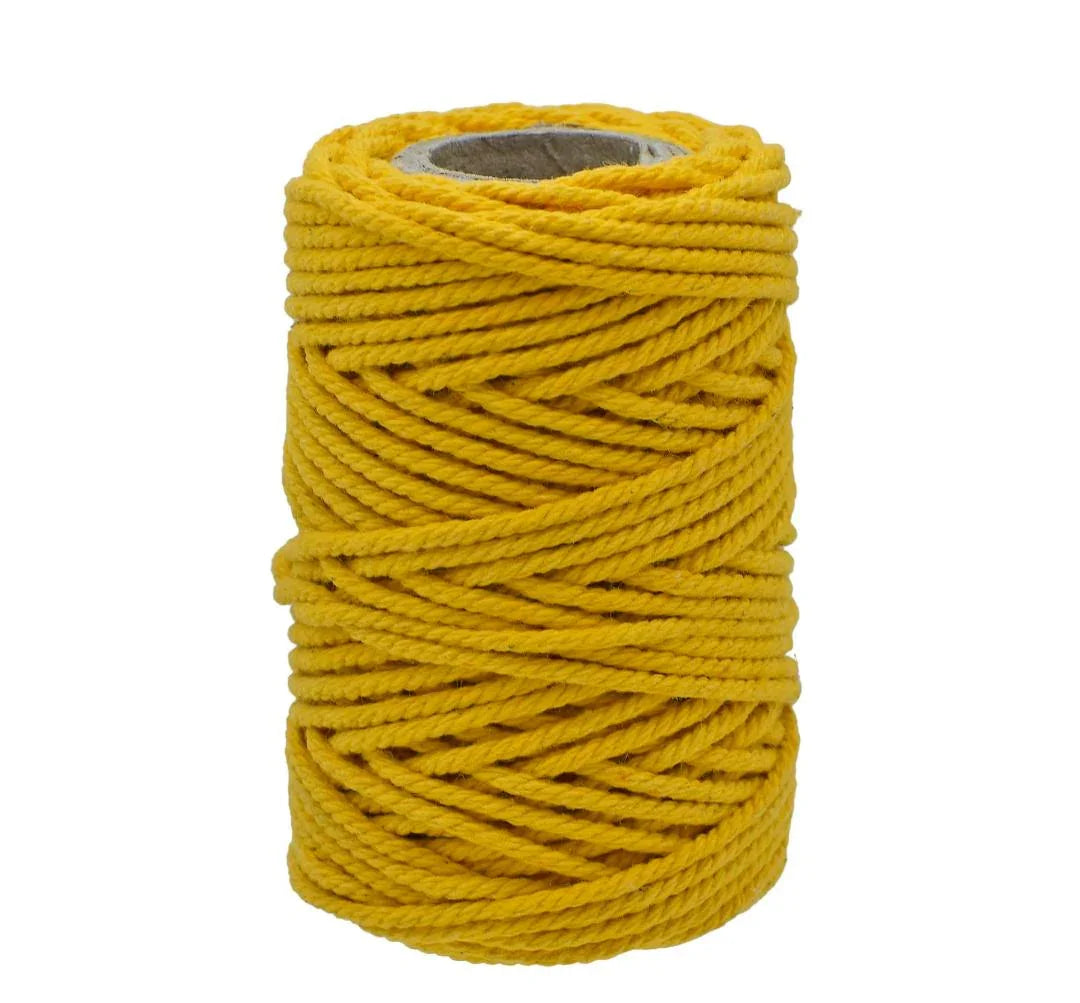 Jags Cotton Colour Thread 9 Play 30 Gram Mango Yellow JCCT14