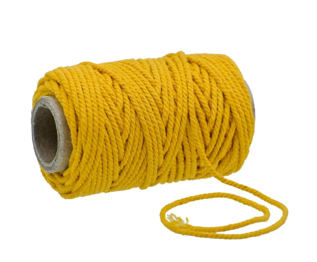 Jags Cotton Colour Thread 9 Play 30 Gram Mango Yellow JCCT14
