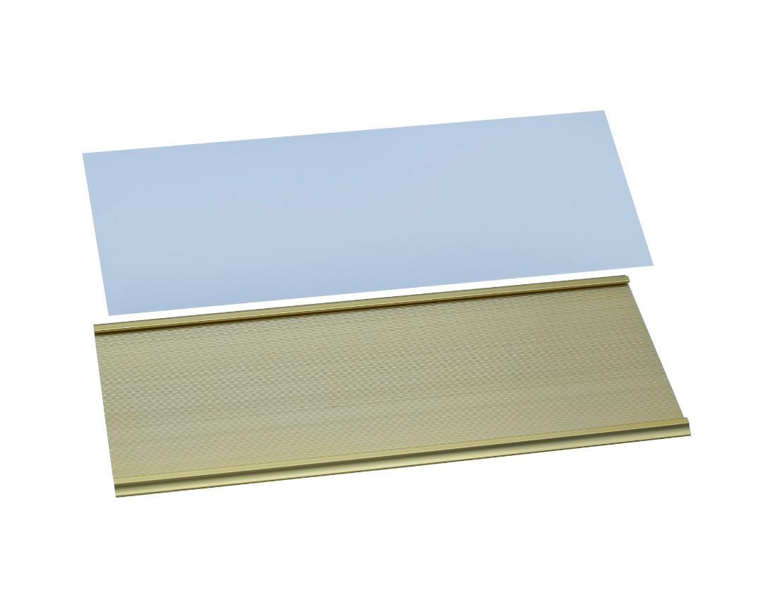 Aluminium Name Plate 12X28CM Gold W-028GD