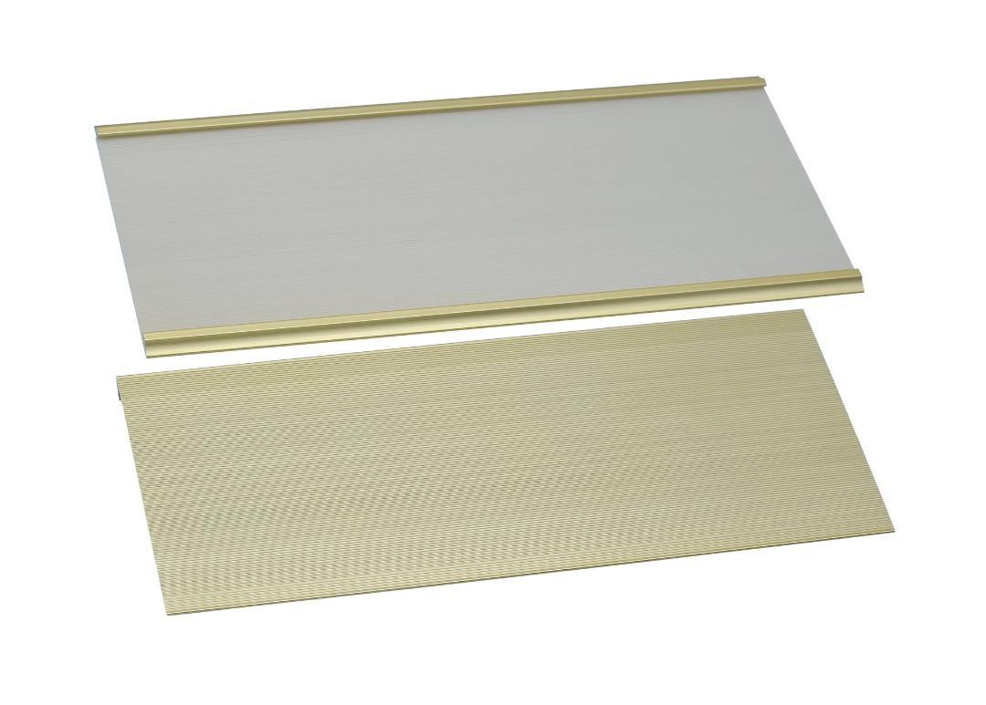 Aluminium Name Plate 12X28CM Gold W-028GD