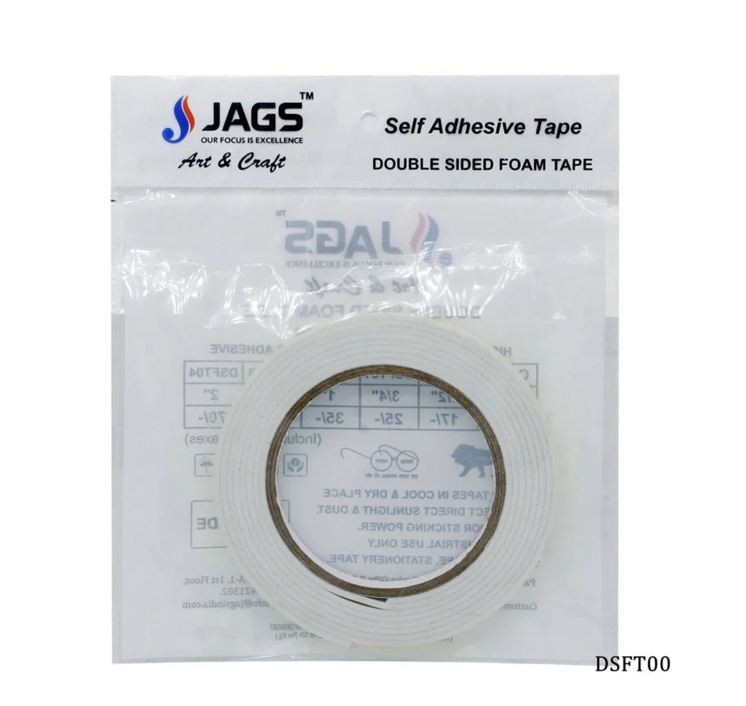 Double Sided Foam Tape 2.5 Mtr 12MM 1/2 Inch DSFT00
