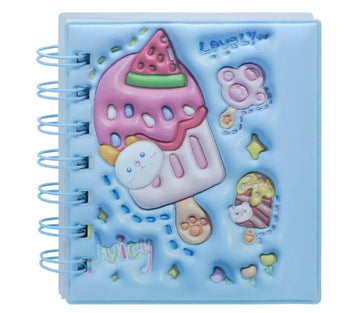 Spiral Bound Notebook Diary Butterfly Embos Print A7 5828-4
