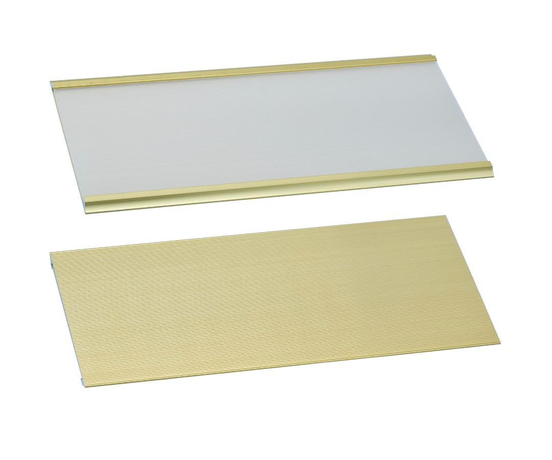 Aluminium Name Plate 9X24CM Gold W-030GD