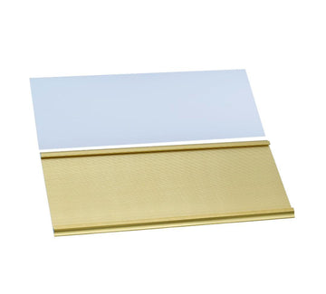 Aluminium Name Plate 9X24CM Gold W-030GD