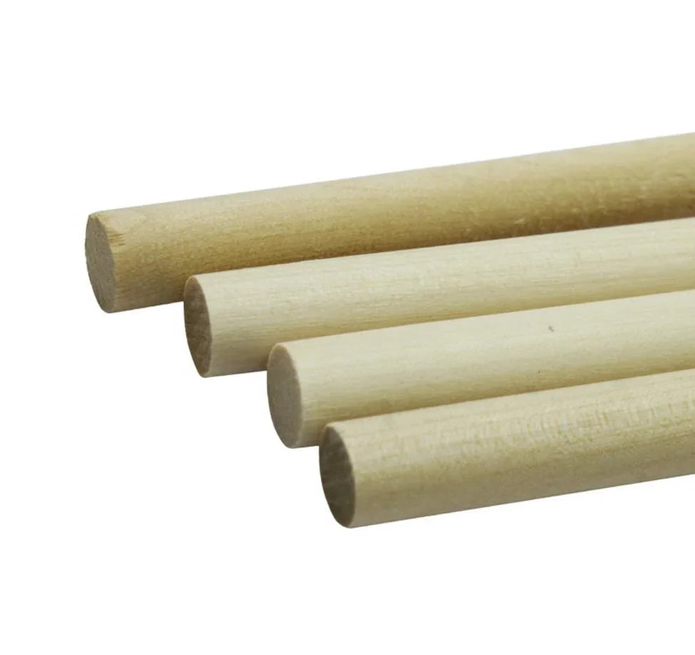 Craft Stick Round 12Inch 6Pcs 10MM Thick CSRW00