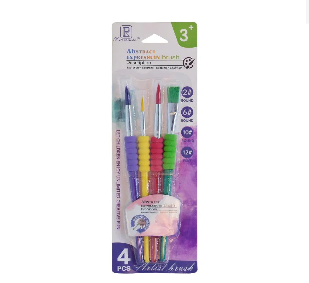 Kids Painting Brush  Set Of 4 Pics HB6186A