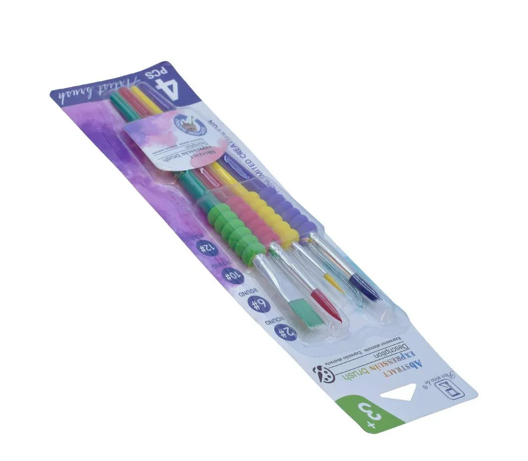Kids Painting Brush  Set Of 4 Pics HB6186A