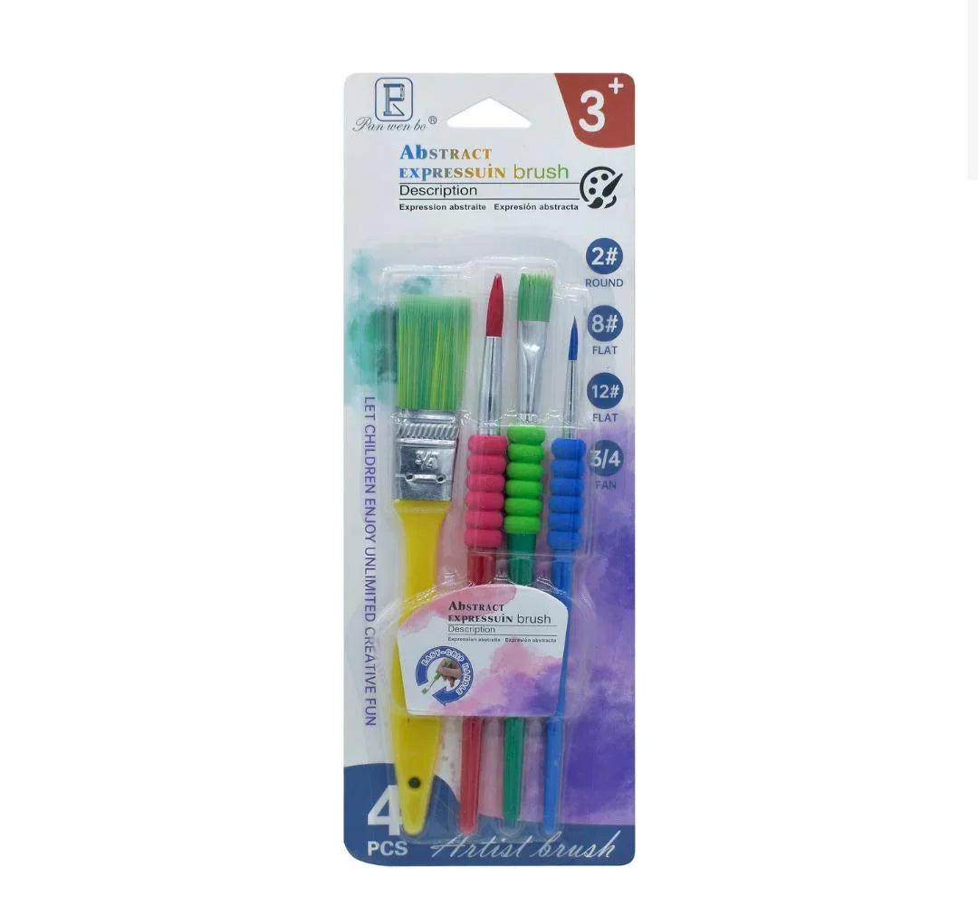 Kids Painting Brush  Set Of 4 Pics HB6191