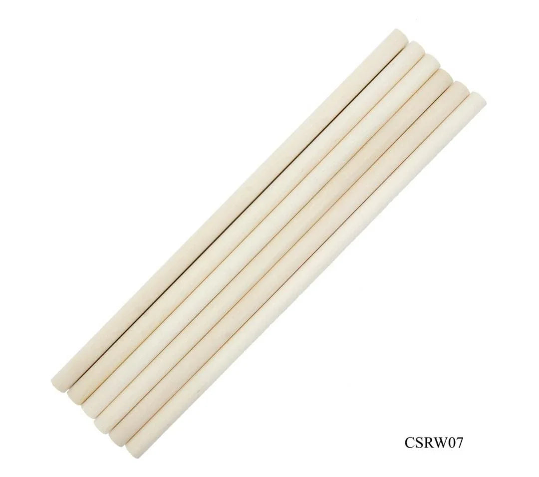 Craft Stick Round 12Inch 6Pcs 13MM Thick CSRW07