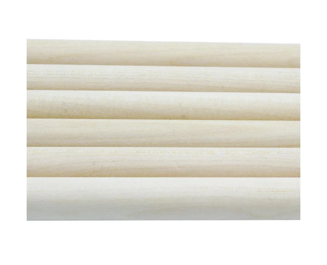 Craft Stick Round 12Inch 6Pcs 13MM Thick CSRW07
