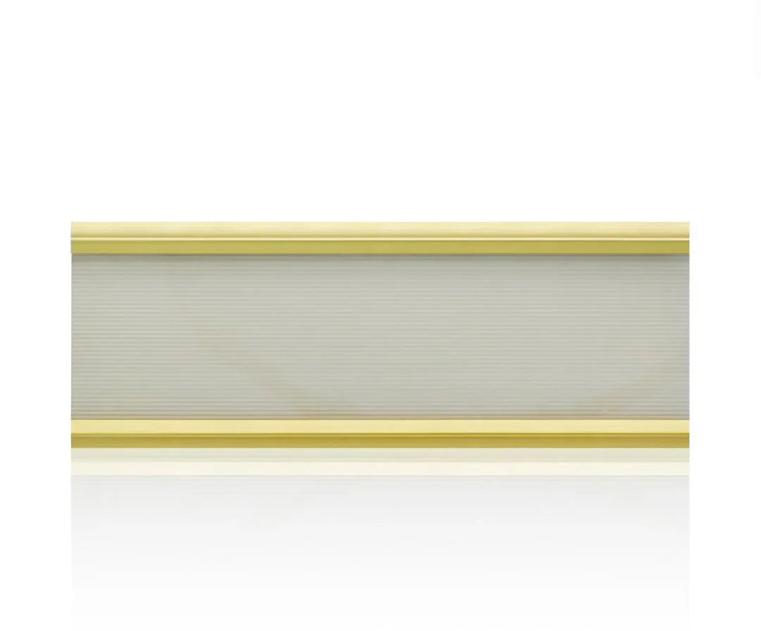 Aluminium Name Plate 6X18CM Gold W-034GD