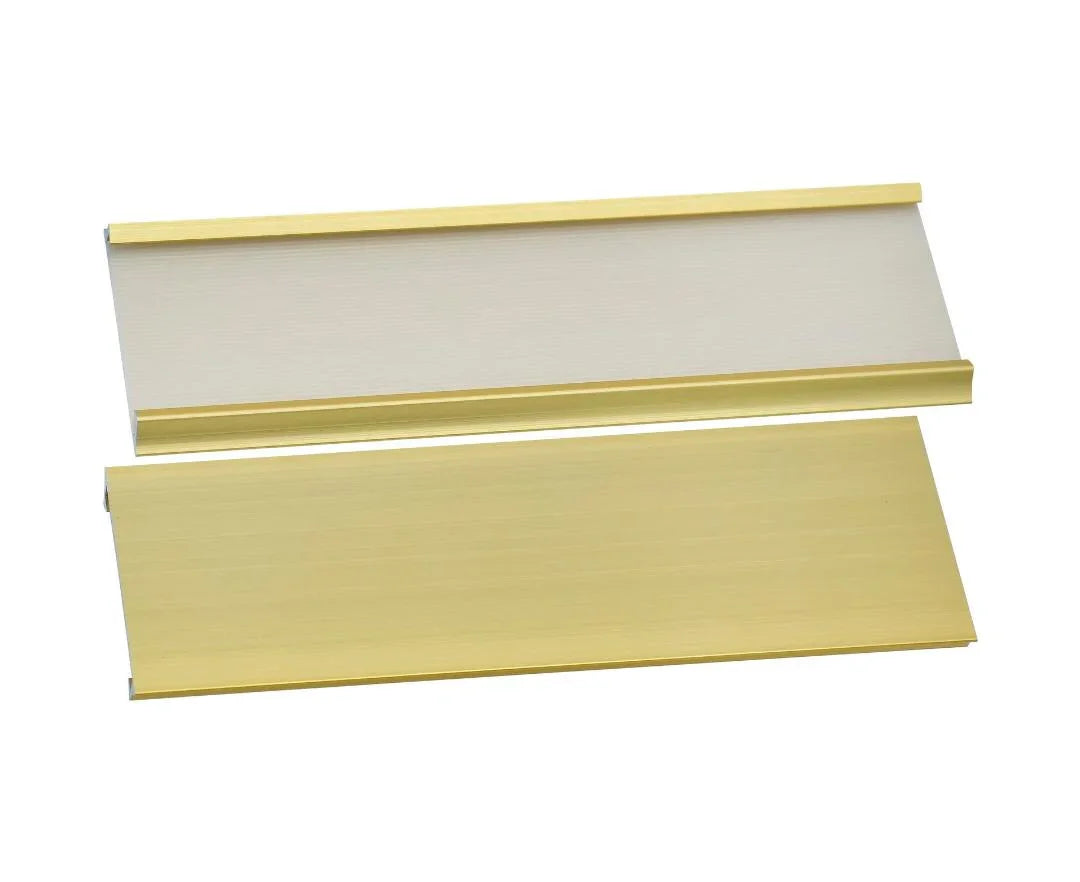 Aluminium Name Plate 6X18CM Gold W-034GD