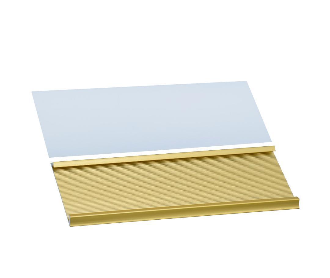 Aluminium Name Plate 6X18CM Gold W-034GD