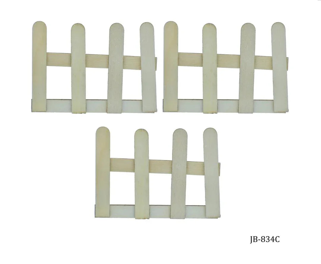 Wooden Art Fence 3Pcs Pkd JB-834C