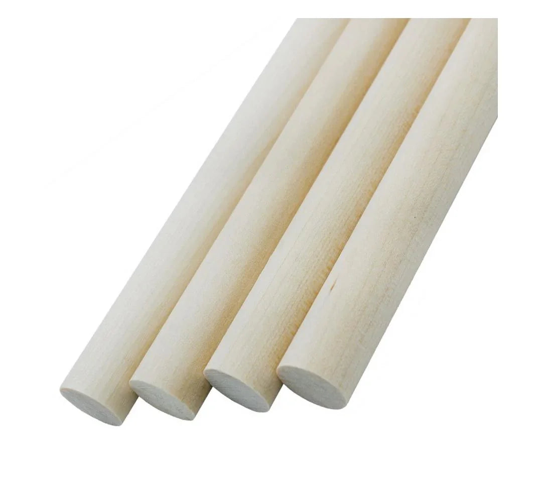 Craft Stick Round 12Inch 4Pcs 12MM Thick CSRW06