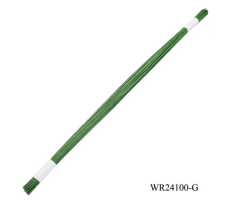 Dark Green Wire 12Inch | Used in combination with pipe cleaners| Pack of 1 Contains 100 wires