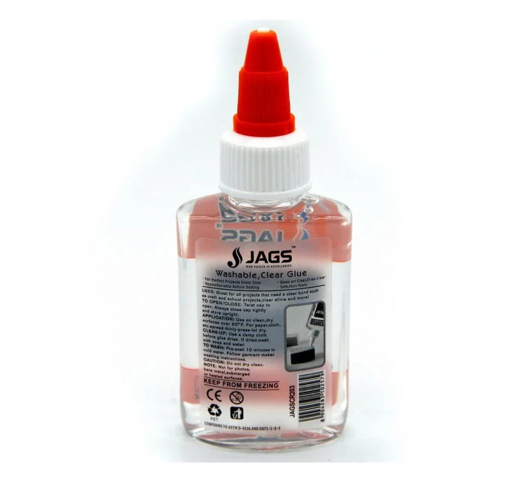 Jags Washable Clear Glue Gel 40ML JAGSCR203