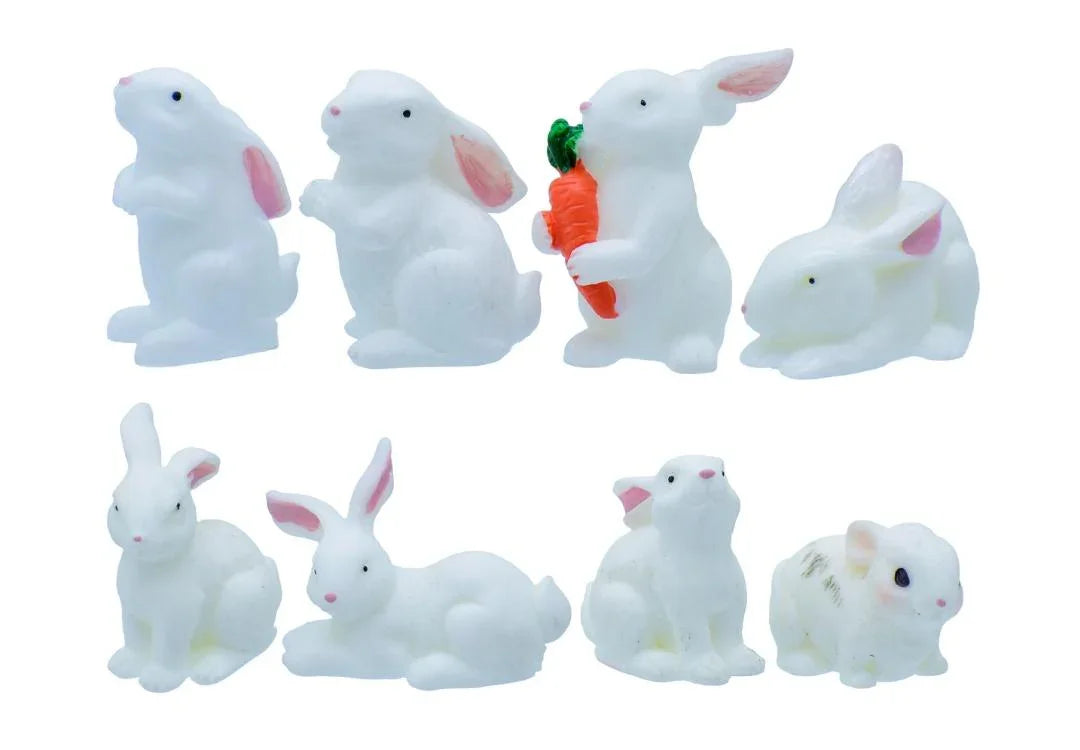 Miniature Rabbits 8 Pcs Set C0215-A