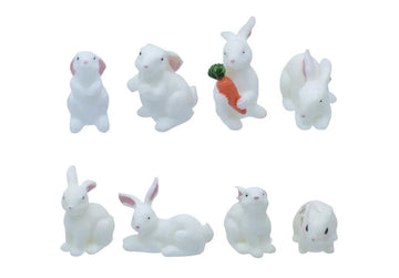 Miniature Rabbits 8 Pcs Set C0215-A