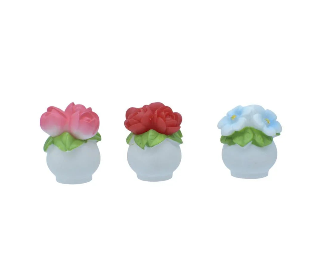 Miniature Flower Pot Rose 5 Pcs Set C1510-A