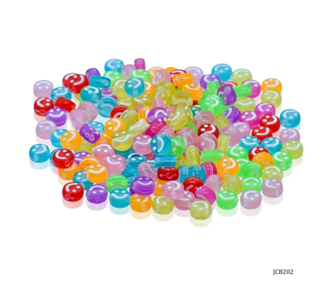 Jags Craft Beads Smiley Small 25gm 4X7MM JCB202