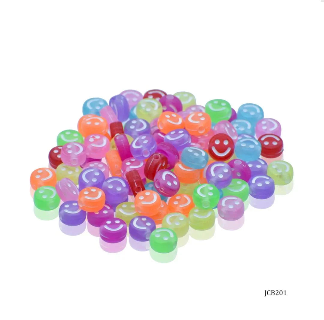 Jags Craft Beads Smiley Big 25gm 5X10MM JCB201