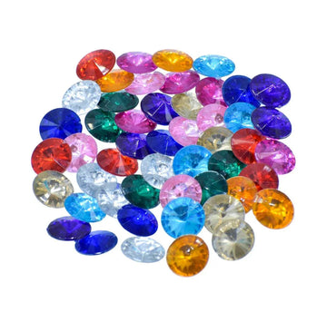 Jags Kundan Stone Diamond Round B12 50Pcs JKSR48