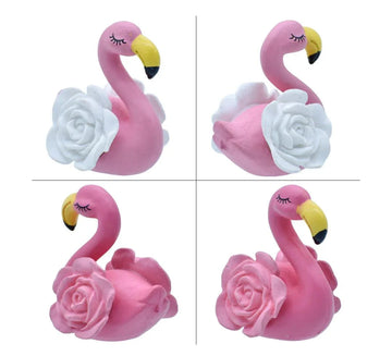 Miniature Swan With Rose 2 Pcs C0326-A