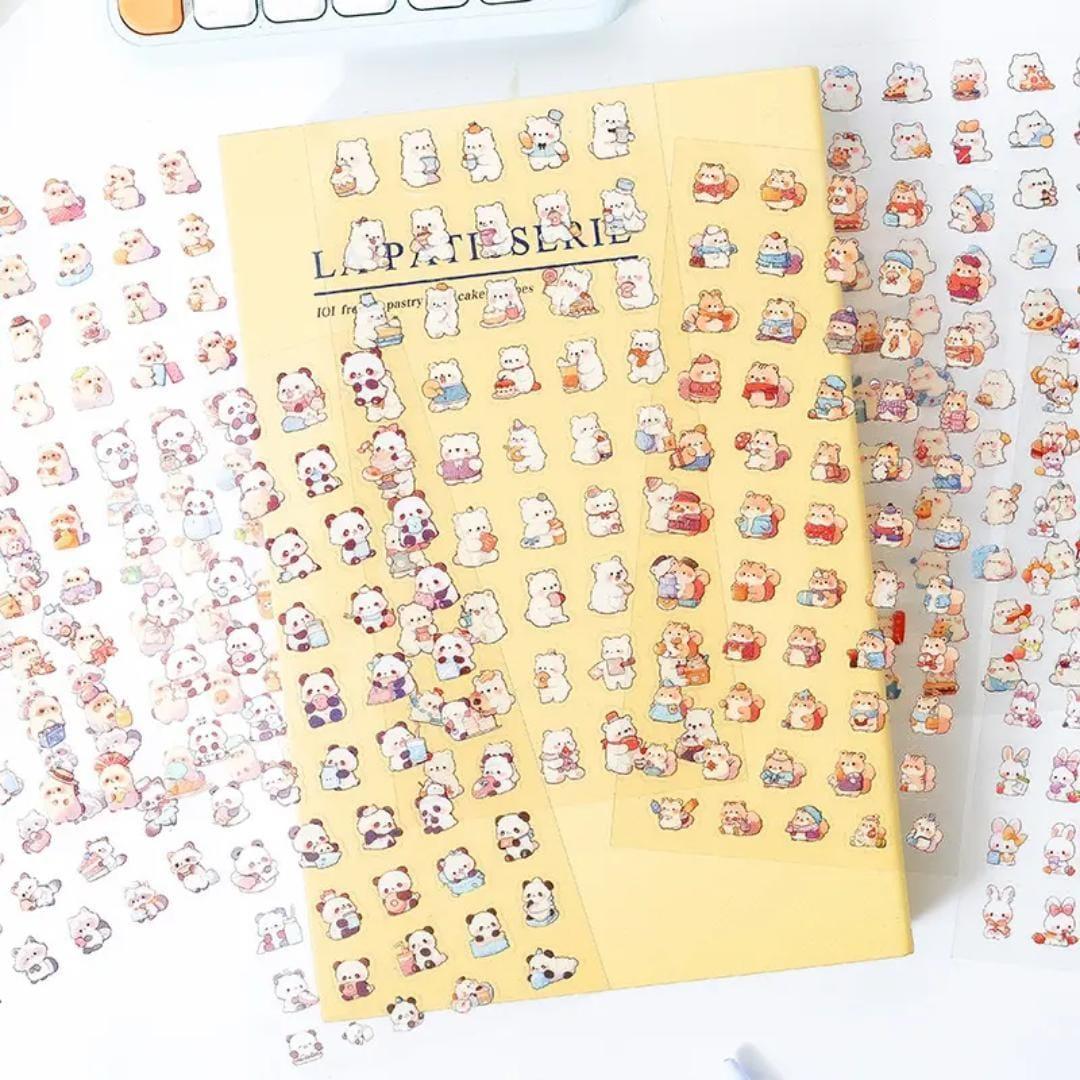 Premium Kawaii Journaling Stickers l Pack of 1 Sheets l Elegant Nature Stickers for Scrapbooking & Planners