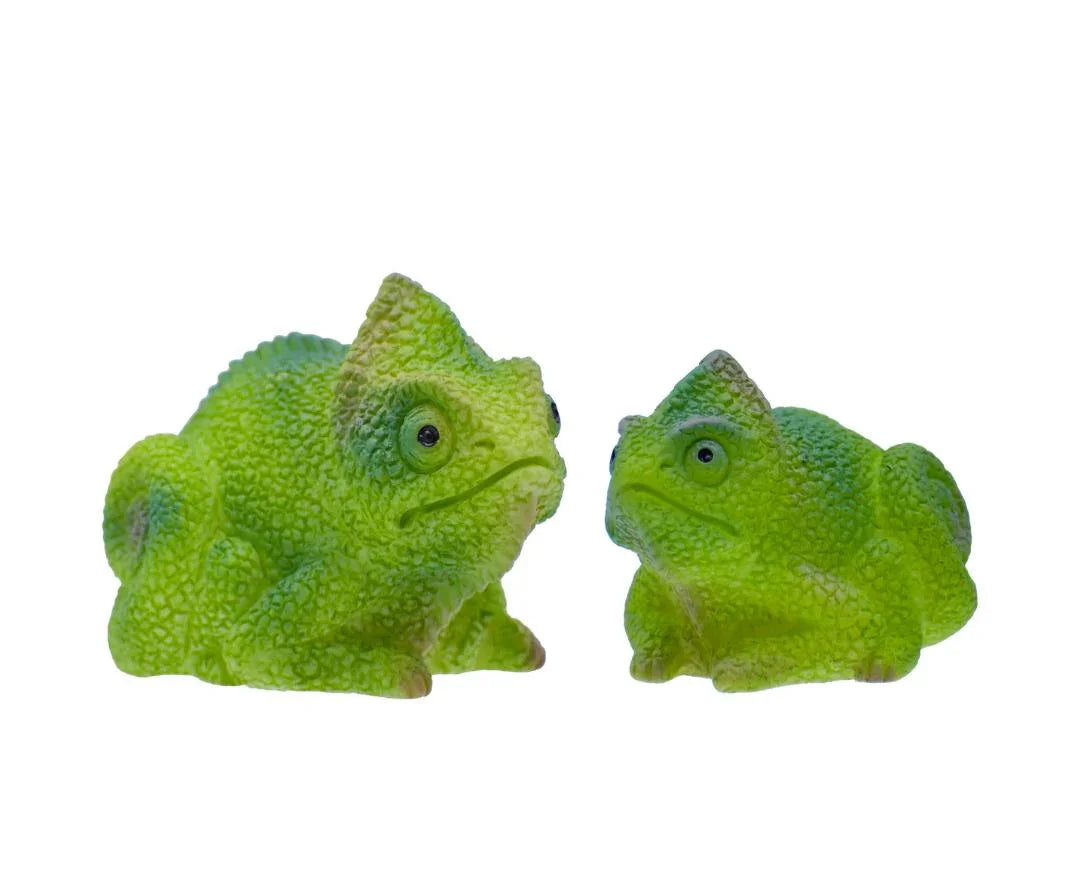 Miniature Green Large Chameleon 2 Pcs Set C1759-B
