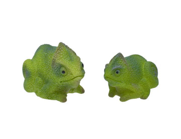 Miniature Green Large Chameleon 2 Pcs Set C1759-B