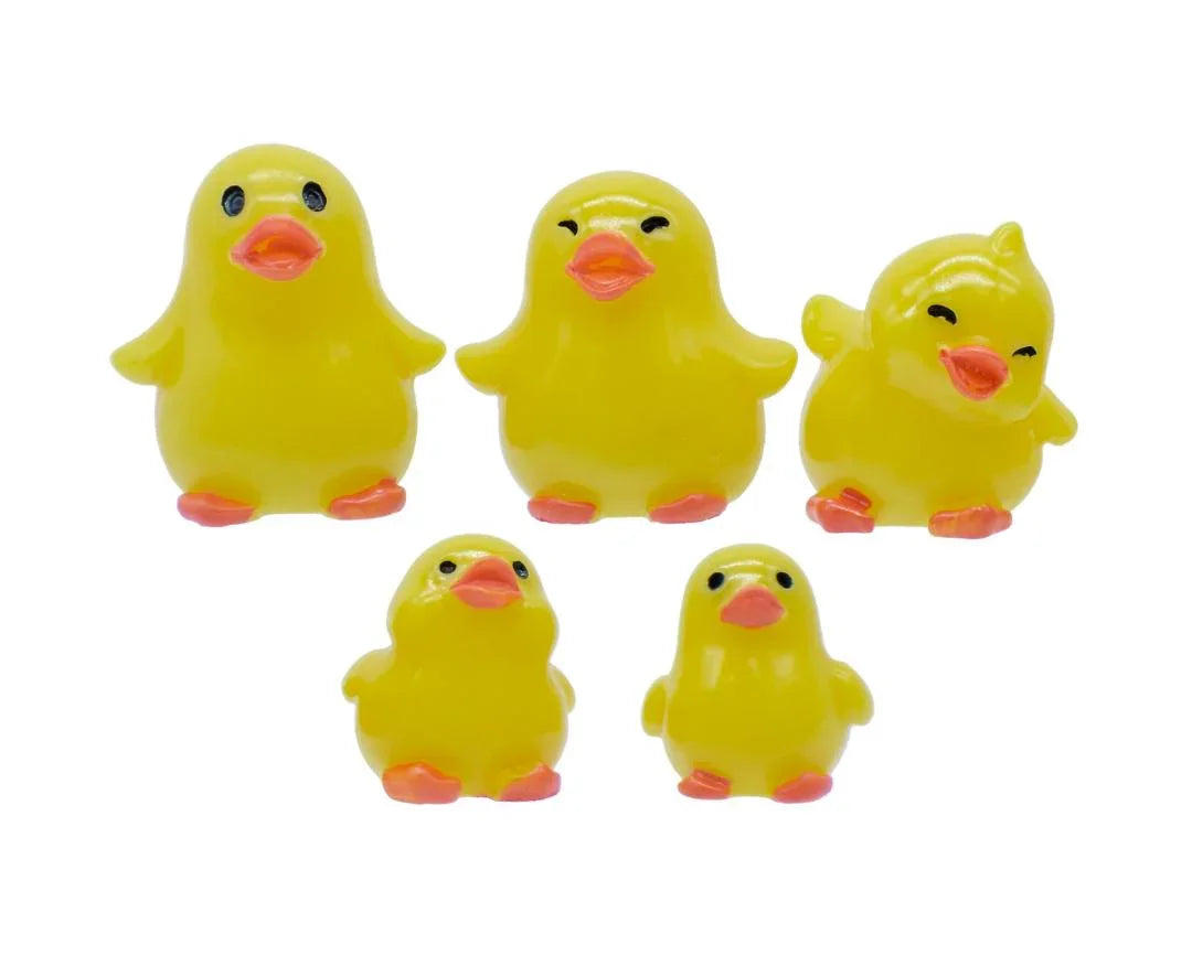 Miniature Yellow Chicken 5 Pcs Set C1596-A