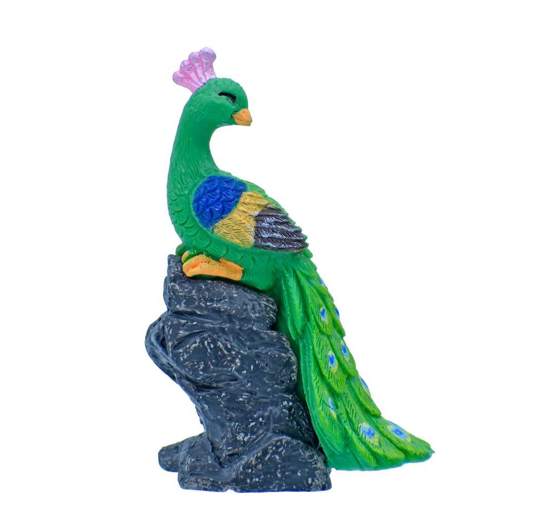 Miniature Peacock With Stand Green 1 Pcs (C0697-9) C0697-9