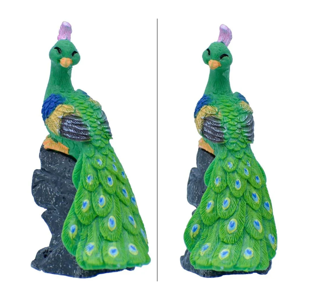 Miniature Peacock With Stand Green 1 Pcs (C0697-9) C0697-9