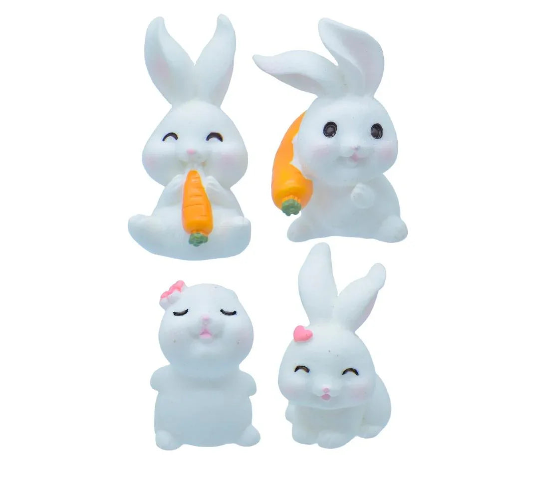Miniature Rabbits 4 Pcs Set C1159-A