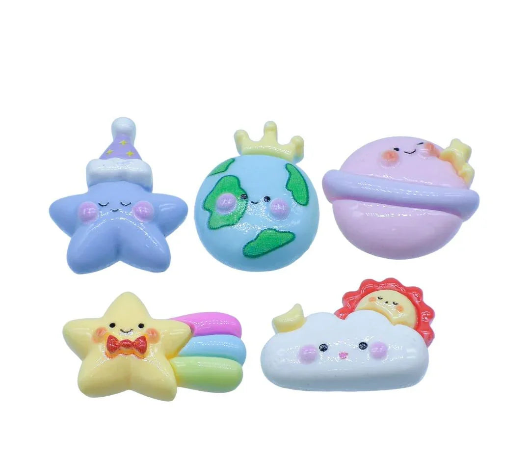 Miniature Sky Planet 10Pcs Mix Colour MMAN-45