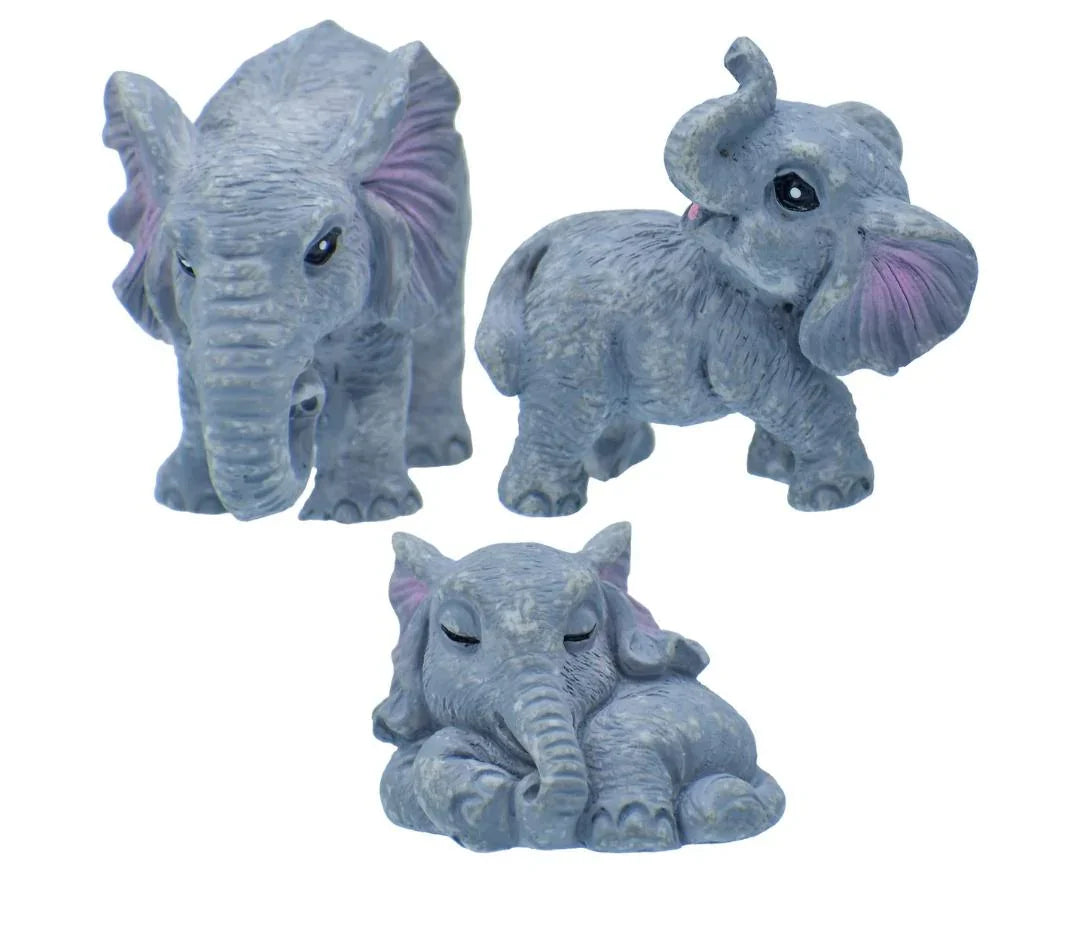 Miniature Elephant 3 Pcs Set C1548-A