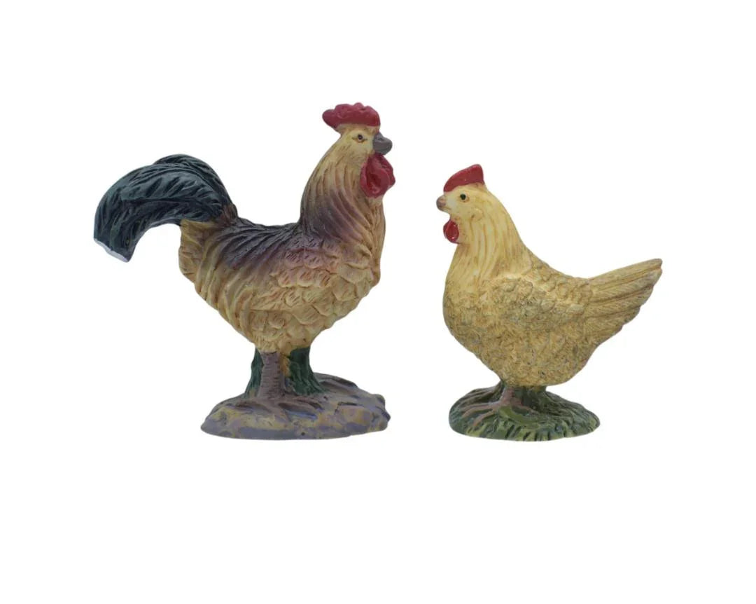 Miniature Chicken Set Of 2 Pics C0267-A