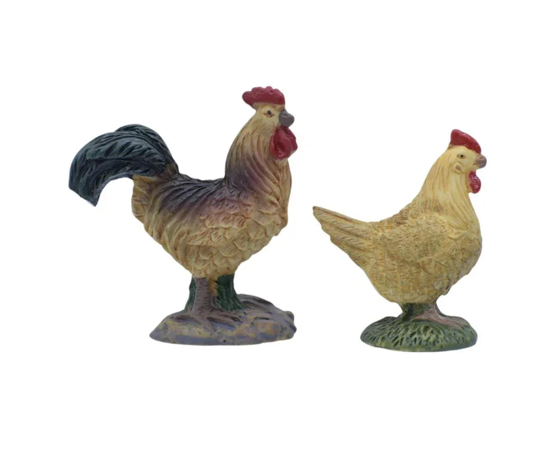 Miniature Chicken Set Of 2 Pics C0267-A