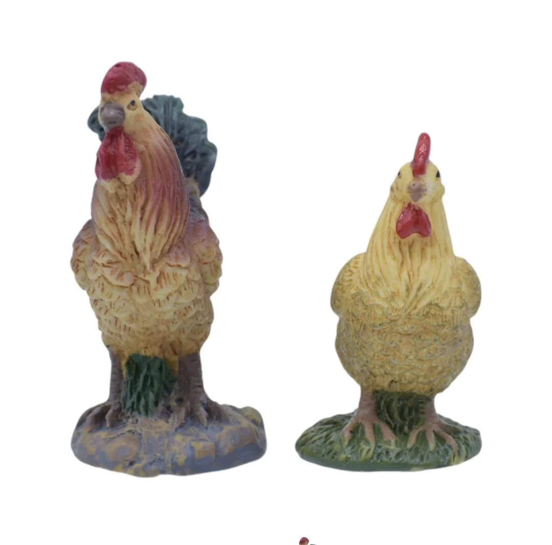 Miniature Chicken Set Of 2 Pics C0267-A