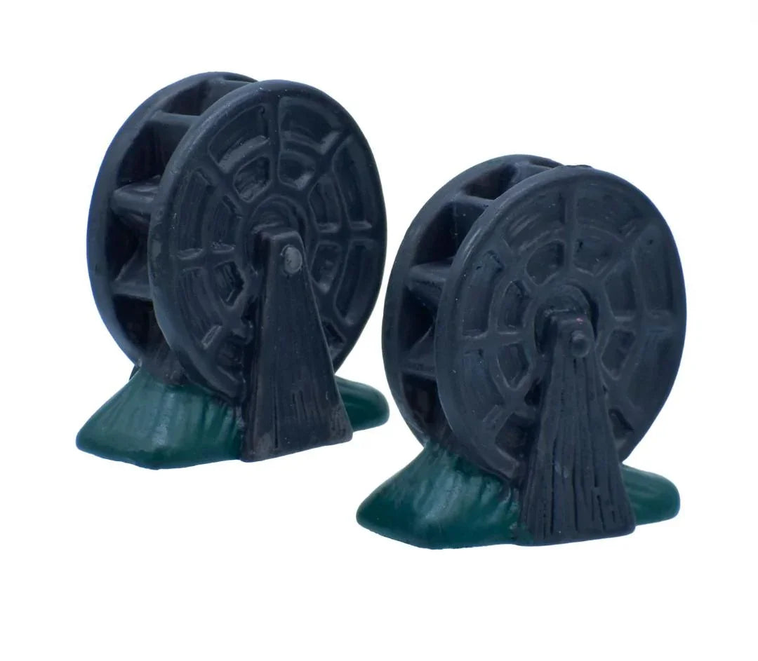 Miniature Ship Wheel Set Of 2 Pics C0837