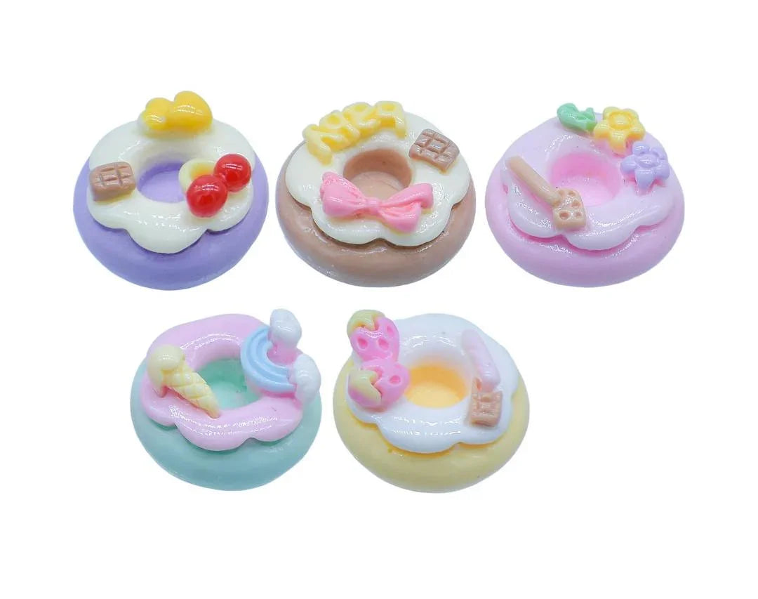 Miniature Donuts 5Pcs Mix Colour MMAN-90