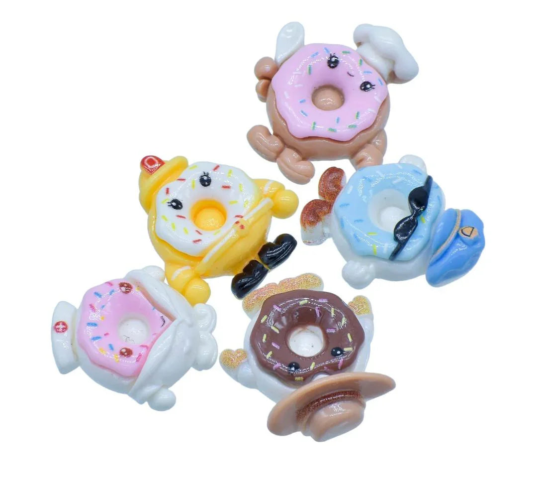 Miniature Donuts 5Pcs Mix Colour MMAN-88