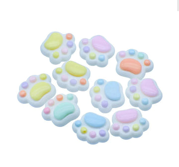 Miniature Cat Paws 10Pcs Mix Colour MMAN-85