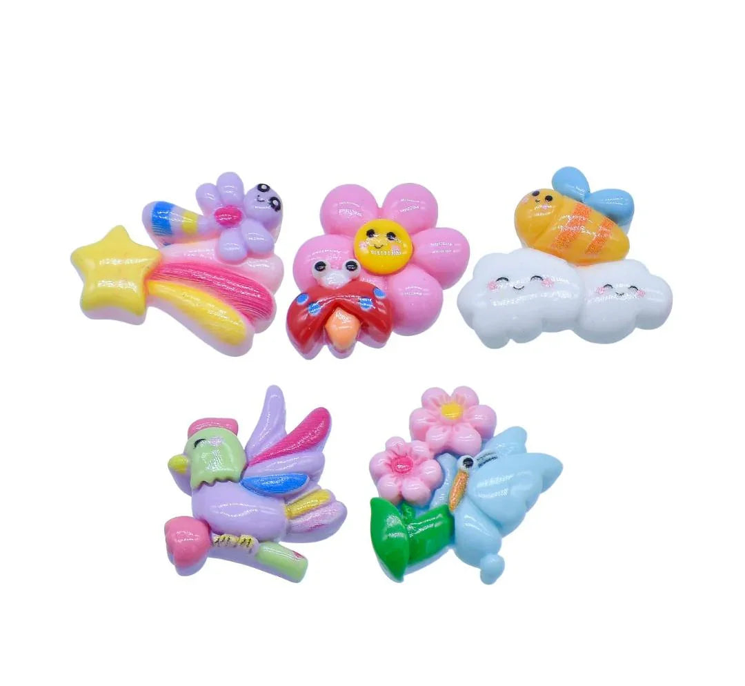 Miniature Butterfly Mix 5Pcs Mix Colour MMAN-76