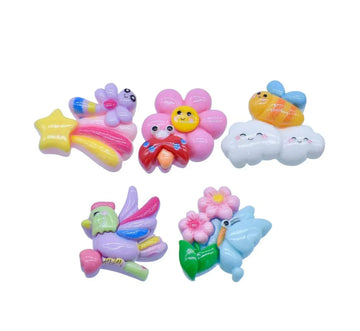 Miniature Butterfly Mix 5Pcs Mix Colour MMAN-76
