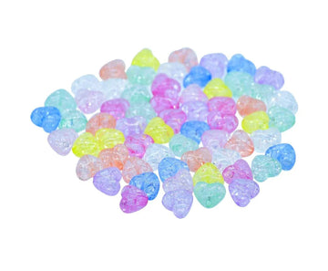 Jags Beads Heart Ice Transparent 25Gms JCCP23