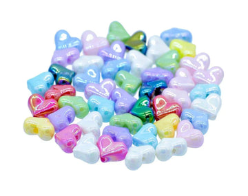 Jags Beads Small Heart Multicolour 25Gms JCCP20