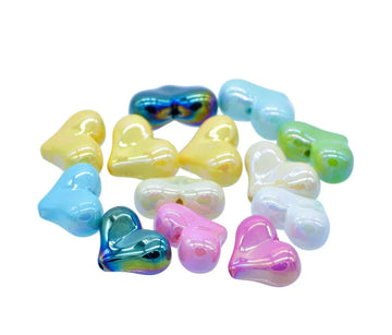 Jags Beads Big Heart Multicolour 25Gms JCCP22