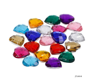 Jags Kundan Stone Diamond Heart Small T14 20Pcs JT14H-8